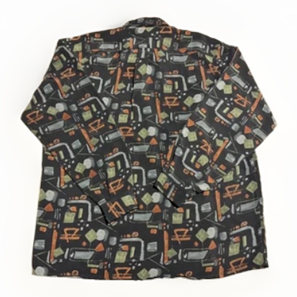 Vintage Marlboro Classics Western Shirt Men's XL Abstract‎ 90s Print